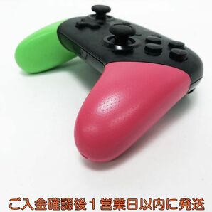 【1円】任天堂 純正 Nintendo Switch Proコントローラー スプラトゥーン2エディション 未検品ジャンク ニンテンドースイッチ K06-037tm/F3の画像3