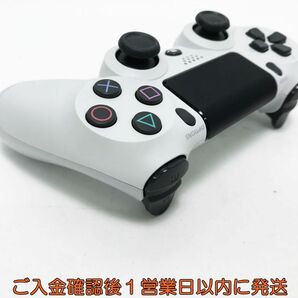 【1円】PS4 純正 ワイヤレスコントローラー DUALSHOCK4 ホワイト 未検品ジャンク SONY PlayStation4 L03-625tm/F3の画像4