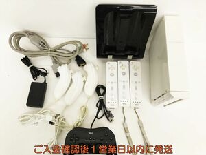 [1 jpy ] nintendo Nintendo Wii body peripherals set set sale not yet inspection goods Junk remote control steering wheel etc. F08-991yy/G4