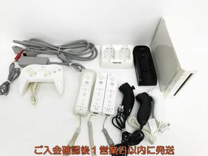 [1 jpy ] nintendo Nintendo Wii body peripherals set set sale not yet inspection goods Junk remote control steering wheel etc. F08-990yy/G4
