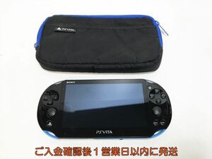 【1円】PSVITA 本体 ブルー/ブラック SONY PlayStation Vita PCH-2000 初期化/動作確認済 K02-097yk/F3