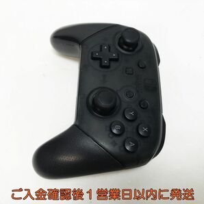 【1円】任天堂 純正 Nintendo Switch Proコントローラー ブラック HAC-013 未検品ジャンク ニンテンドースイッチ L01-390yk/F3の画像2