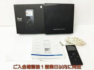 【1円】Apple iPod nano アイポッド ナノ 本体 セット ブラック 1GB A1137 第1世代 未検品ジャンク J04-602rm/F3