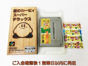 【1円】スーパーファミコン 星のカービィ スーパーデラックス ゲームソフト 箱付き 未検品ジャンク SFC スーファミ H02-604rm/F3