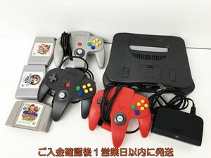 【1円】任天堂 ニンテンドーロクヨン 本体 ソフト セット まとめ売り 未検品ジャンク N64 マリオカート スマブラ等 DC10-346jy/G4