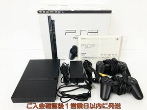 【1円】PS2 本体 セット 薄型 ブラック SONY PlayStation2 SCPH-70000 未検品ジャンク プレステ2 DC09-857jy/G4