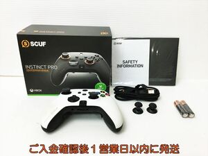 【1円】SCUF INSTINCT PRO ワイヤレスコントローラー ホワイト 箱/USBケーブルあり 未検品ジャンク スカフ インスティクト H03-928rm/F3