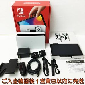 【1円】任天堂 有機ELモデル Nintendo Switch 本体 セット ホワイト ニンテンドースイッチ 動作確認済 H04-363rm/G4の画像1