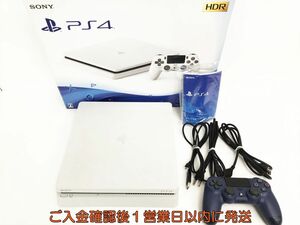 【1円】PS4 本体/箱 セット 500GB ホワイト SONY PlayStation4 CUH-2200A 初期化/動作確認済? L06-294yy/G4