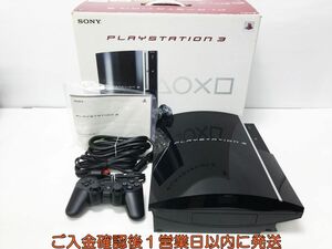 【1円】PS3 本体/箱 セット 80GB ブラック SONY PlayStation3 CECHL00 初期化/動作確認済 ソニー プレステ3 G08-340sy/G4