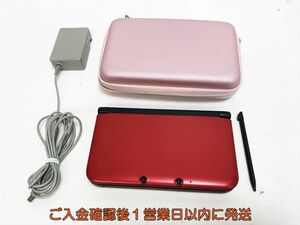 [1 jpy ] Nintendo 3DSLL body red / black nintendo SPR-001 the first period ./ operation verification settled 3DS LL H09-496yk/F3