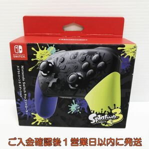 【1円】任天堂 純正 Nintendo Switch Proコントローラー スプラトゥーン3 エディション 動作確認済 ニンテンドースイッチ K09-710yk/F3の画像1