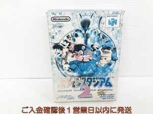 【1円】ニンテンドー64 ポケモンスタジアム2 ゲームソフト 箱 セット 未検品ジャンク M05-107kk/F3