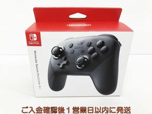 【1円】任天堂 純正 Nintendo Switch Proコントローラー ブラック 未検品ジャンク ニンテンドースイッチ M05-118kk/F3