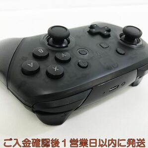 【1円】任天堂 純正 Nintendo Switch Proコントローラー ブラック 動作確認済 ニンテンドースイッチ M05-139kk/F3の画像4