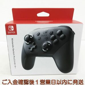 【1円】任天堂 純正 Nintendo Switch Proコントローラー ブラック 動作確認済 ニンテンドースイッチ M05-139kk/F3の画像1