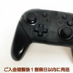 【1円】任天堂 純正 Nintendo Switch Proコントローラー ブラック 動作確認済 ニンテンドースイッチ L01-405yk/F3の画像3
