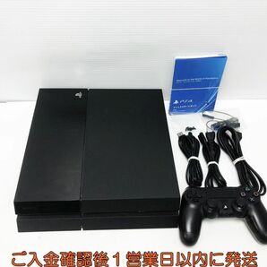 【1円】PS4 本体/コントローラー セット 500GB ブラック SONY PlayStation4 CUH-1100A 未検品ジャンク HDD欠品 M02-375os/G4の画像1