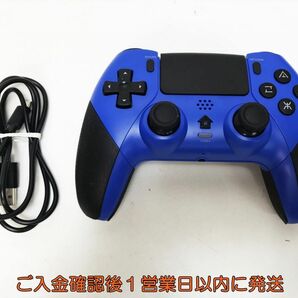 【1円】PS4 対応 ワイヤレスコントローラー DualSense風 ブルー T-29 動作確認済 社外製 L01-404yk/F3の画像2