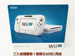 [1 jpy ] nintendo Nintendo WiiU body set 8GB white Wii U not yet inspection goods Junk is seen thing only DC06-341jy/G4