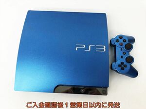 [1 jpy ]PS3 body / controller Splash blue SONY PlayStation3 CECH-3000B SB the first period . settled not yet inspection goods Junk DC07-933jy/G4