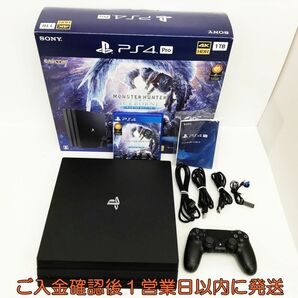 【1円】PS4Pro 本体/箱 モンハン ワールド：アイスボーンマスターエディション CUHJ-10032 初期化/動作確認済 M01-543yy/G4の画像1