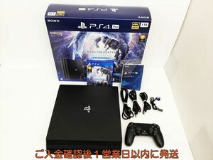 【1円】PS4Pro 本体/箱 モンハン ワールド：アイスボーンマスターエディション CUHJ-10032 初期化/動作確認済 M01-543yy/G4