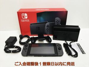 【1円】任天堂 新モデル Nintendo Switch 本体 セット グレー ニンテンドースイッチ 初期化/動作確認済 新型 H07-823yk/G4