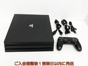 【1円】PS4Pro 本体/コントローラー1TB ブラック SONY PlayStation4 CUH-7100B 初期化/動作確認済 M04-143yy/G4