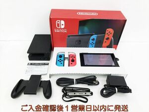 【1円】任天堂 新モデル Nintendo Switch 本体 セット ネオンブルー/ネオンレッド 初期化/動作確認済 G03-234kk/G4