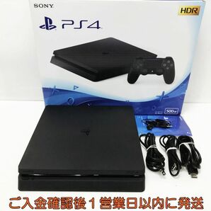 【1円】PS4 本体/箱 セット 500GB ブラック SONY PlayStation4 CUH-2200A 初期化/動作確認済 プレステ4 K01-441tm/G4の画像1