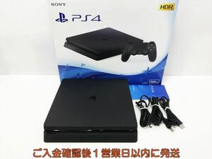 【1円】PS4 本体/箱 セット 500GB ブラック SONY PlayStation4 CUH-2100A 初期化/動作確認済 FW5.55 H06-020tm/G4