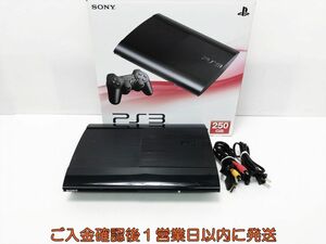 【1円】PS3 本体/箱 セット 250GB ブラック SONY PlayStation3 CECH-4000B 初期化/動作確認済 プレステ3 H06-024tm/G4