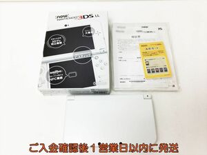 【1円】Newニンテンドー3DSLL 本体 セット ホワイト 任天堂 RED-001 動作確認済 3DS LL J04-622rm/F3