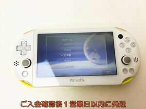 【1円】PSVITA 本体 イエロー/ホワイト PCH-2000 SONY Playstation Vita 動作確認済 J03-063rm/F3