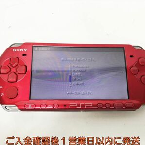 【1円】SONY PlayStation Portble PSP-3000 本体 レッド 初期化/動作確認済 バッテリーなし G02-423os/F3の画像1