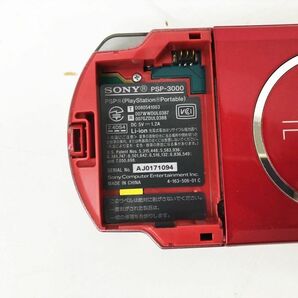【1円】SONY PlayStation Portable PSP-3000 本体 レッド 未検品ジャンク バッテリーなし EC45-912jy/F3の画像2