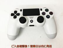 【1円】PS4 純正 ワイヤレスコントローラー DUALSHOCK4 ホワイト 未検品ジャンク SONY PlayStation4 EC45-894jy/F3_画像1