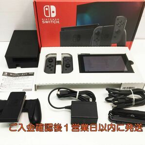 【1円】任天堂 新モデル Nintendo Switch 本体 セット グレー 初期化/動作確認済 スイッチ K03-627tm/G4の画像1