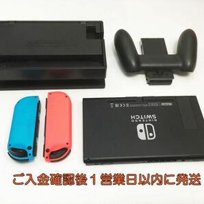 【1円】任天堂 新モデル Nintendo Switch 本体 セット ネオンブルー/ネオンレッド 初期化/動作確認済 スイッチ K03-622tm/G4の画像4