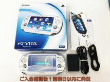 【1円】SONY PlayStation VITA PCH-1000 PSVITA 本体 セット ホワイト 初期化済 未検品ジャンク EC44-468jy/F3_画像1