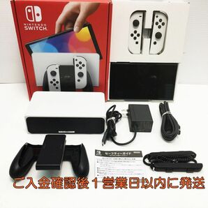 【1円】任天堂 有機ELモデル Nintendo Switch 本体 セット ホワイト 初期化/動作確認済 スイッチ K03-634tm/G4の画像1