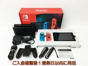 [1 jpy ] nintendo new model Nintendo Switch body set neon blue / neon red Nintendo switch operation verification settled new model H03-950rm/G4