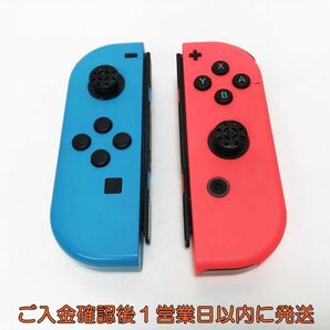 【1円】任天堂 Nintendo Switch Joy-Con ネオンブルー/ネオンレッド 未検品ジャンク ジョイコン 左右セット H09-109yk/F3の画像1