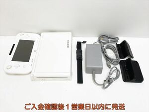 [1 jpy ] nintendo WiiU body set 32GB white Nintendo Wii U the first period ./ operation verification settled H08-005yk/G4