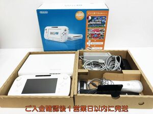 [1 jpy ] nintendo WiiU body Family premium set 32GB white Nintendo Wii U box equipped the first period ./ operation verification settled H08-004yk/G4