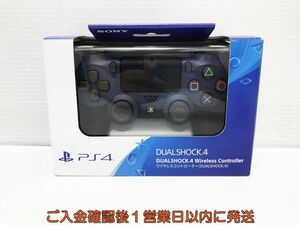 【1円】PS4 純正 ワイヤレスコントローラー DUALSHOCK4 ミッドナイトブルー 動作確認済 SONY Playstation4 プレステ4 L05-492tm/F3