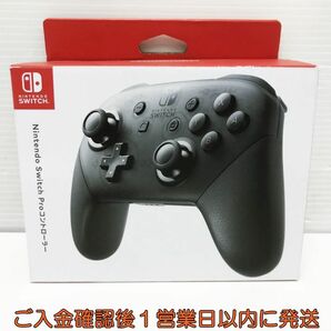 【1円】任天堂 純正 Nintendo Switch Proコントローラー ブラック 未検品ジャンク ニンテンドースイッチ L01-423tm/F3の画像1