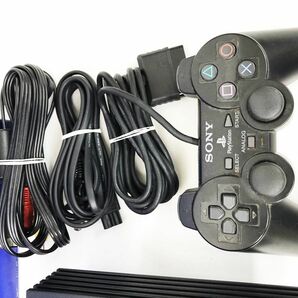 【1円】PS2 本体 セット ブラック SONY PlayStation2 SCPH-15000 未検品ジャンク プレステ2 DC04-088jy/G4の画像2