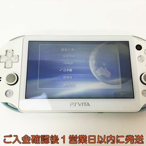 【1円】PSVITA 本体 ライトブルー/ホワイト PCH-2000 SONY Playstation Vita 動作確認済 H03-958rm/F3の画像1